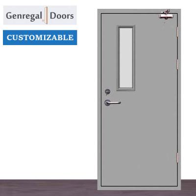 China Health And Environmental BS Fire Proof Standard Steel Door Exit Door Fire Resistant Steel Doors for sale