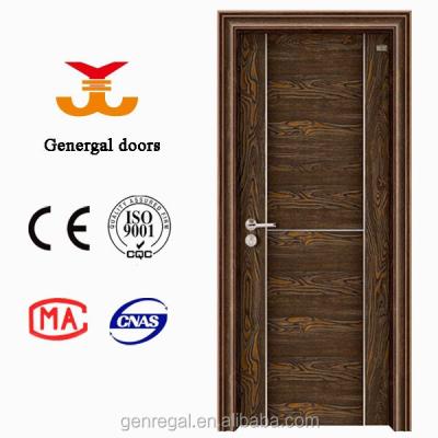 China Healthy and evironment Honeycomb Interior Melamine New Design MDF Wooden Door for sale