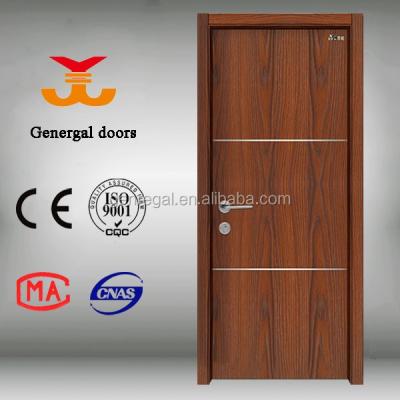 China CE Eco - Friendly Hotel Room Use Interior Melamine Wood Door for sale