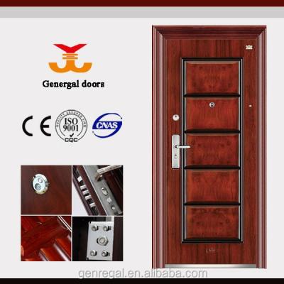 China Latest Design Swing Design Exterior Housing Building Program Security Steel Doors for sale