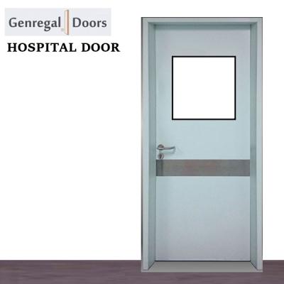 China Seamless Steel Swing Hospital Ward Door for sale