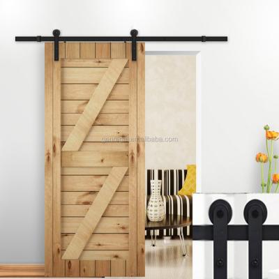 China MDF Modern Solid Wood Interior Sliding Barn Door for sale