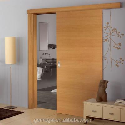 China Swing Melamine Finished Wood Cheap Sliding Door Design for sale