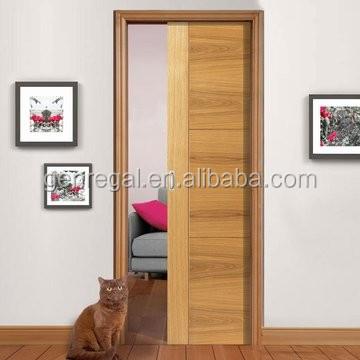 China Space Saving Pocket Interior Sliding Wooden Doors for sale