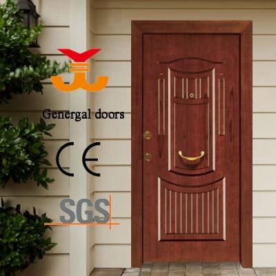 China Swing Luxury Exterior Armored Main Wooden Doors for sale