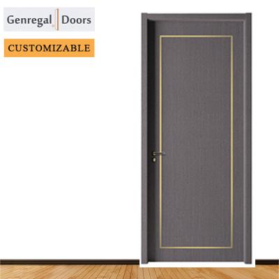 China Office Eco - Friendly Door Customize UPVC Coated Water Proof WPC Doors for sale