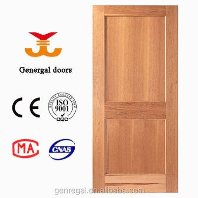 China Swing House Wood Interior Hdf 2 Flat Panel Door for sale