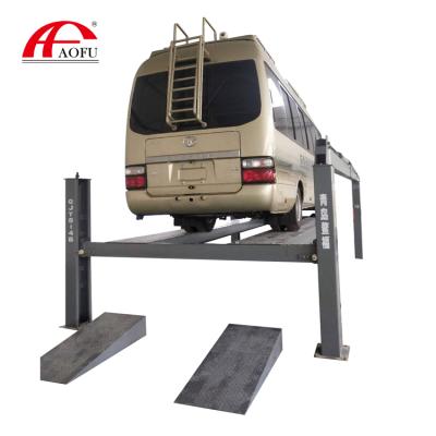 China 3230mm Qingdao Aofu Large Capacity 4 Post Large Hydraulic Vehicle Lift for sale