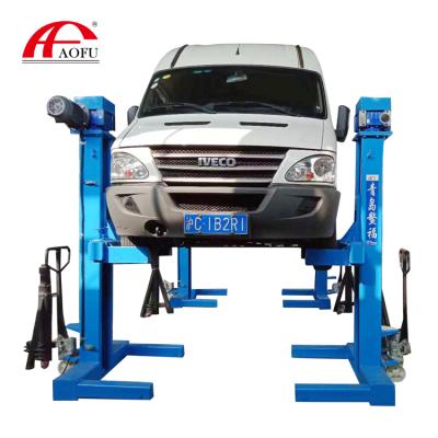 China Car Repair Workshop Four Post Car Lift Movable Used Wheel Alignment Heavy Duty 10 Ton Car Lift for sale