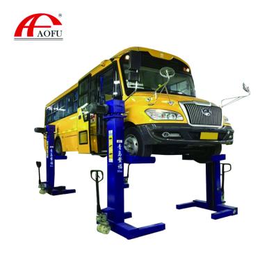 China Car Repair Workshop AOFU Mobile School Bus Lift Four Column Lift 4 Post Car Lift With CE for sale