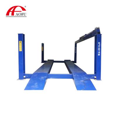 China Hydraulic Car Repair Shop Safety Self Locking Large Four Post Smoothly Lifting Vehicle Lift for sale