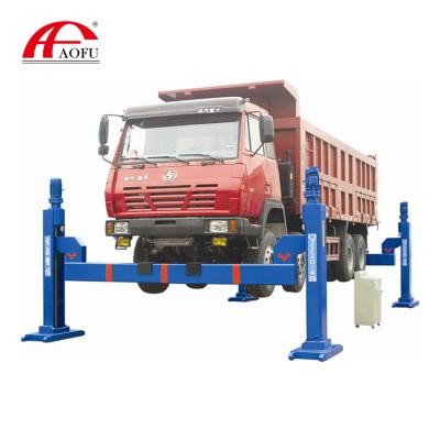 China Heavy Duty Car Repair Workshop AOFU 20 Ton Truck Lift Four Column Jack Stand Lifts Large Vehicles Lift for sale