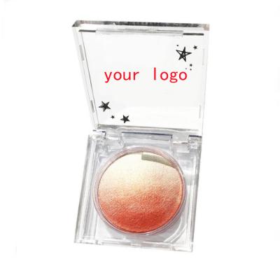 China Long Lasting Beauty Cosmetics Makeup Nude Makeup Baked Gradient Cheek Pressed Powder OEM Blush Palette Private Label for sale