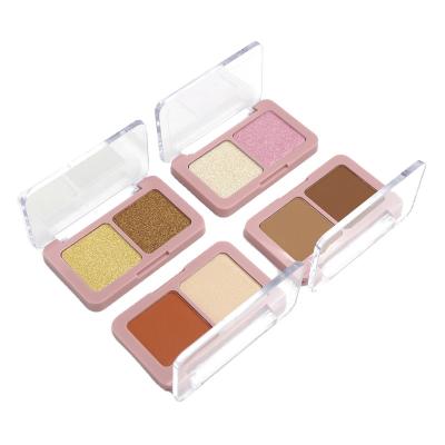 China AL048 Waterproof In Stock 2 Colors Pink Blush Palette Custom Face Liquid Blush Cream Glitter Makeup Blush And Bronzer for sale