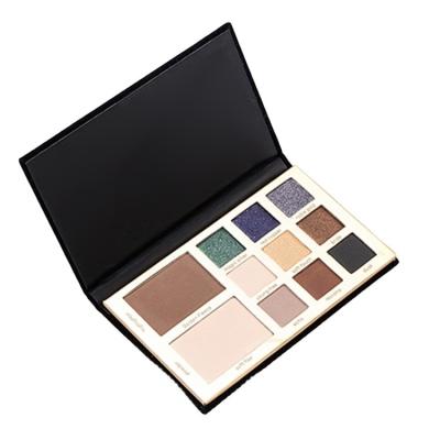 China Wholesale Waterproof Luxury Eyeshadow Palette Black Eyeshadow Pack Waterproof High Dye Eyeshadow AL003 for sale