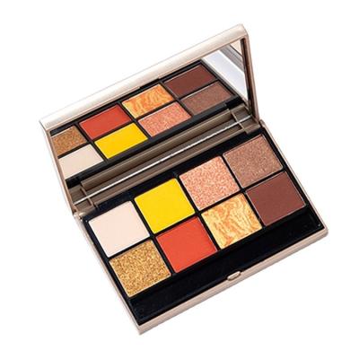 China AL029 Waterproof Custom Eyeshadow Palette Private Label Yellow Eyeshadow Customized Eyeshadow for sale