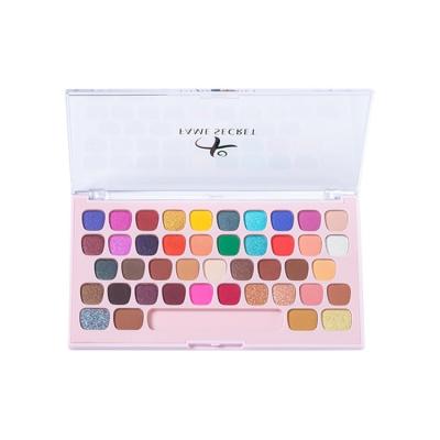 China AL078 43 Colors Eyeshadow Low Moq Factory Price Vegan Eye Makeup Keyboard Waterproof Eyeshadow Palette for sale