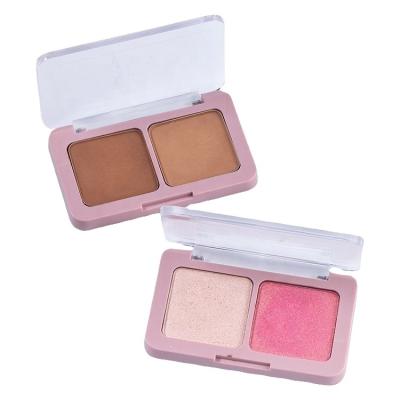 China Low MOQ AL048 Private Label Highlighter Bar Eyeshadow&Blush Palette Waterproof Bronzer Makeup Highlighter Bar for sale