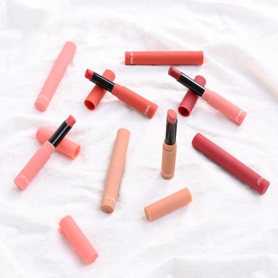 China High Dye Low MOQ Private Label Matte Velvet Sexy Lip Stick Waterproof Cruelty Free Korean Lipstick Long Lasting Vegan for sale