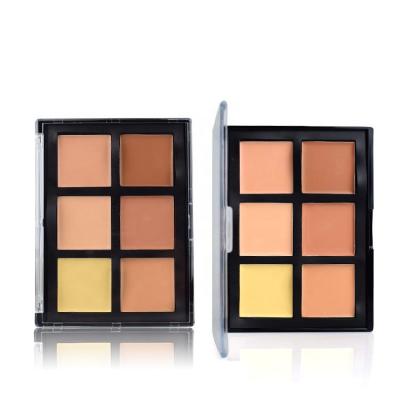 China BL64 2021 Private Label 6 Color Cream Hd Concealer Cosmetic Palette Brighten Moisturizer Pro Vegan Conceal Palette for sale