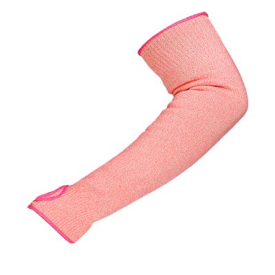 China Breathable Protection Level 5 Thumb Hole Cheap Knitted Arm Sleeves Cut Resistant Safety Sleeves for sale