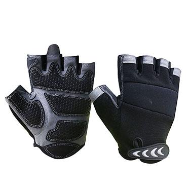 China Mechanic Safety Fingerless Mitts Flexible Flexible Gloves for Antivibration for sale