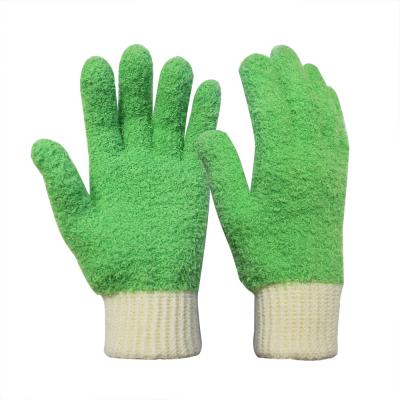 China Durable Green Durable Household Dusting Cleaning Gloves for sale