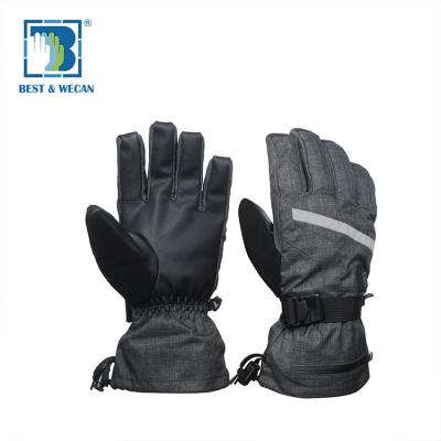 China Waterpoof Man And Woman Product Black Winter Warm Hand Heated Ski Glove Thin Heated Gloves for sale