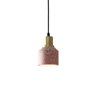 China Hotel Modern Simple Design Small Pendant Lights Nordic Terrazzo LED Hanging Lamp For Art Home Decor for sale