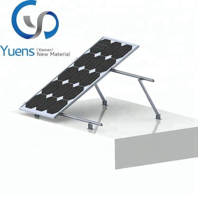 China Industrial Aluminum Adjustable Bracket Solar Panel Flat Roof Mounting Bracket System for sale