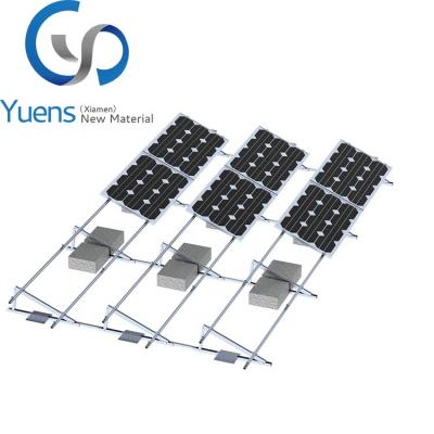 China Adjustable Brackets Flat Roof Solar Panel Roof View for sale