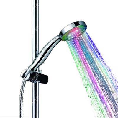 China Without Switch LED Shower Head Temperature Sensor 3 Color Head Shower Head for sale