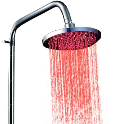 China Without Switch Single Blue Color 200mm LED Light Bathroom Shower for sale