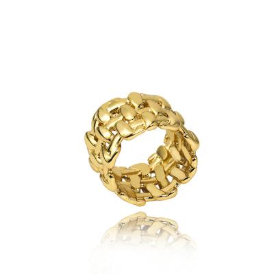 China TRENDY Rings Best Selling Unique Gold Plated Ring For Women Party Gift for sale