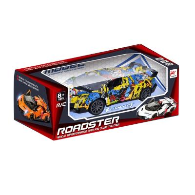 China New Item Graffiti RC model kids small remote control vehicle electric toy driving racing car rc for kids gift for sale