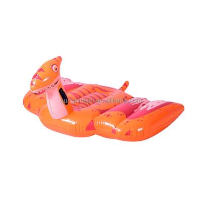 China PVC Customization Orange Pterosaur Toy Inflatable Animal Pool Floats Swimming Pool Water Gun Float Toy for sale