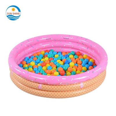 China hot sale 0.2mm promo customized pink burger kids kids swimming inflatable pool for sale