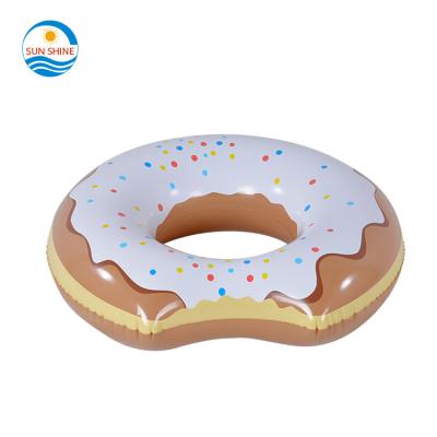 China 0.23mm PVC 6P Donut Pool Float PVC Summer Pool Or Beach Funny Inflatable Toy for sale