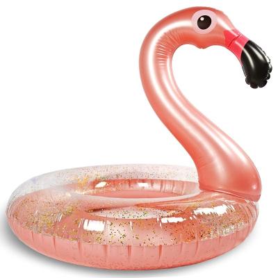 China Custom Shape OEM Flamingo Tube Pool Float Pool Float Inflatable Swim Party Toys For Adult And Kids for sale