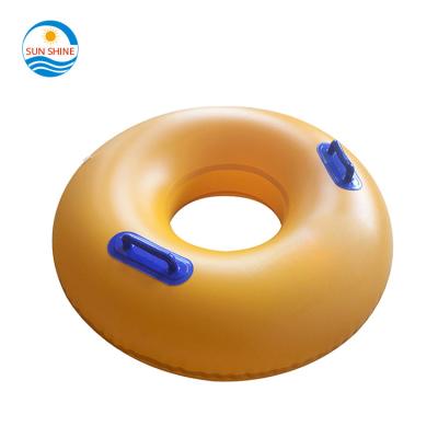 China Yellow Inflatable Water Entertainment PVC Swimming Pool Water Park Float Tube For Adult Entertainment/Slide Inflatables In Water Park Or Amusement Park for sale