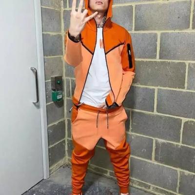 China Wholesale Bulk Custom Breathable OEM Zipper Tracksuits Autumn Sweatsuits Logo Jogger Sweatsuit Men Customized Technology Fleece Tracksuit for sale