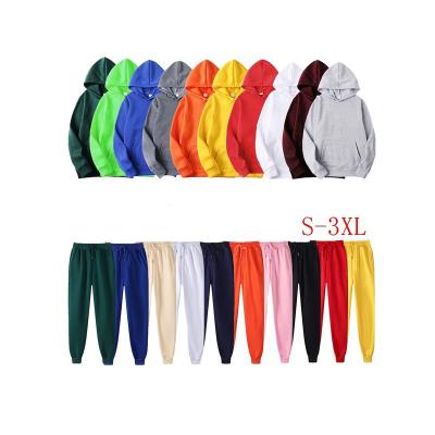 China Custom Logo Hoodies Sweatpants Set Cotton Satin Line Cheap Men's Pullover Luxury Oversized Fit Thin High Quality Breathable White for sale