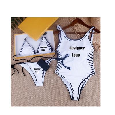 China Luxury Women Plus Size Swimsuit The Sexy Designer Triangle Bikini Woman Swimwear Letter Print Swimsuits for sale