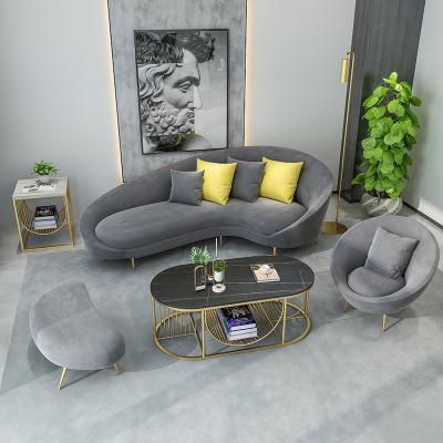 China Comfortable Nordic Simple Modern Light Luxury Furniture Clothing Store Living Room Custom Fabric Sofa for sale