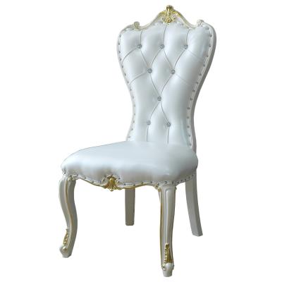 China European Style Hotel Solid Wood Home (Other) Adjustable Carved Single Back Armless Dining Chair for sale