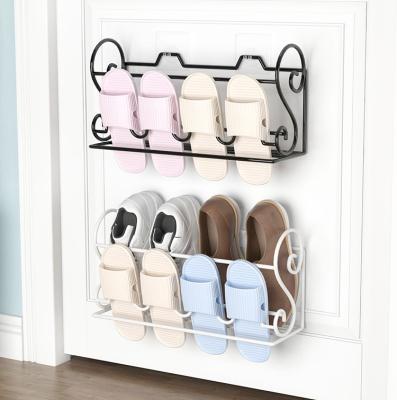 China Convertible Wall Mounted Shoe Rack With Simple And Beautiful Multilayer Storage Behind The Door for sale