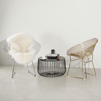 China High quality simple modern nordic style stretchy wire hollow chair for sale