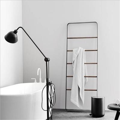 China Non-perforated trapezoidal towel rack bathroom floor rack bathroom towel rack (the other) simple European style adjustable for sale