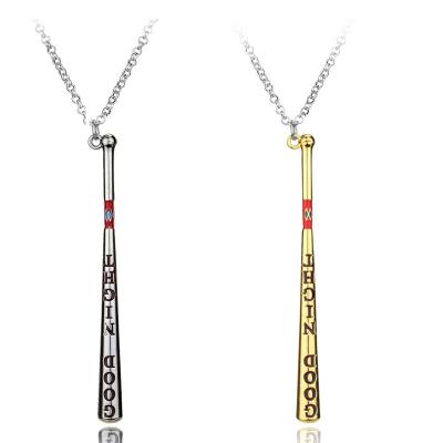 China Baseball Bat CLASSIC Bestselling Necklace Harlequin Squad Suicide Task Force X Letter Pendant Necklace for sale