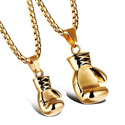 China Classy Titanic-Steel Fist Couples Clavicle Clavicle Pendant Solid Jewelry CLASSIC Punk Gear Necklace Gift for sale